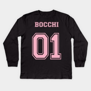 BOCCHI THE ROCK: 01 BOCCHI FRONT AND BACK PRINT Kids Long Sleeve T-Shirt